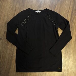 Medium Black Calvin Klein Sweater Gold Grommets